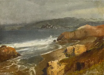 Pacific Coast, Cal. or View toward Point Bonita Lighthouse