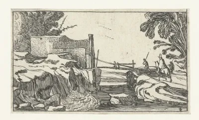 Pad langs een waterval
