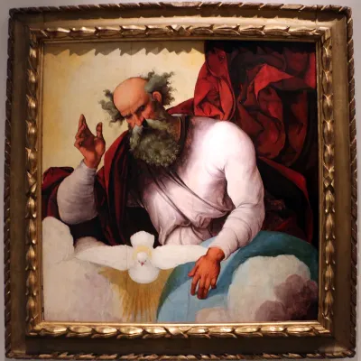 Padre Eterno con la colomba dello Spirito Santo