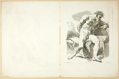 Page 26 and Page 27, from Premier Livre de Figures d’Académies Gravées en Partie par les Professeurs de l’Académie Royale