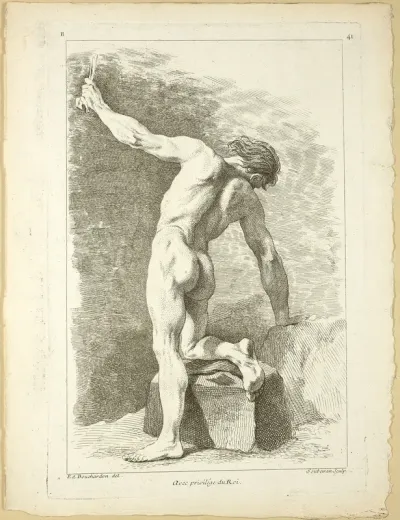 Page 41, from Seconde Livre de Figures d'Academies Gravées en Partie par les Professeurs de l’Académie Royale