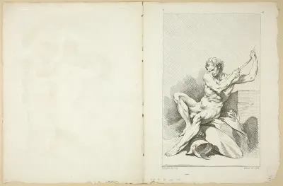 Page 45 and Page 48, from Seconde Livre de Figures d'Academies Gravées en Partie par les Professeurs de l’Académie Royale