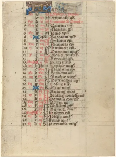 Page from a Book of Hours
