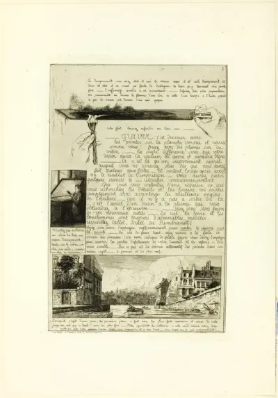 Page two, from Letter on the Elements of Etching