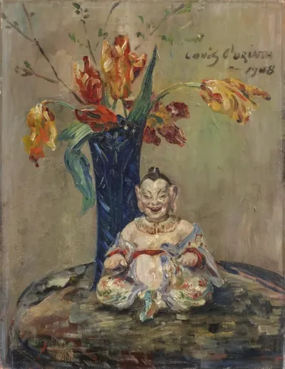 Pagode mit Blumen