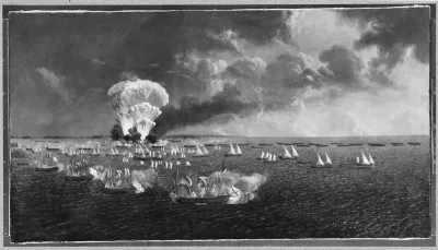 Painting of Battle of Vyborg Bay