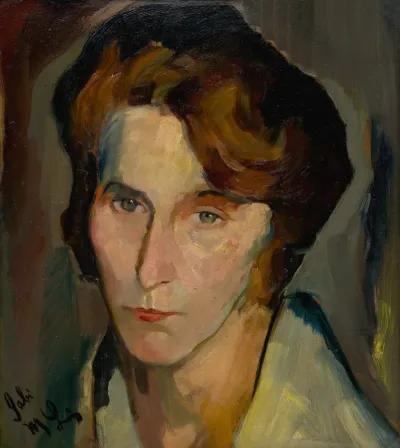 Painting of the artist's mother