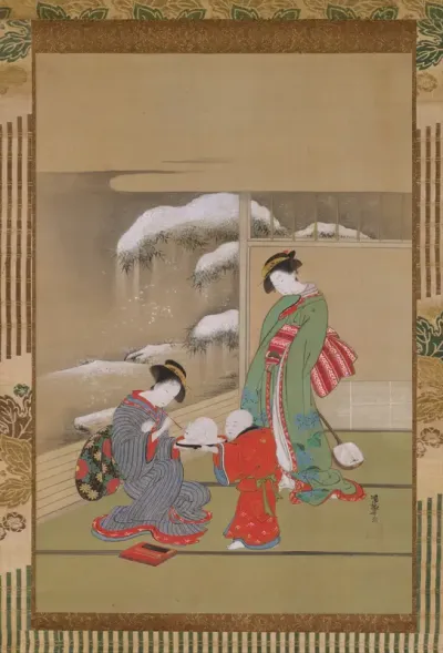 Painting the Eyes on a Snow Rabbit