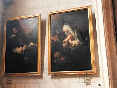 Paintings of Thomas Aquinas and Saint Catherine of Siena
