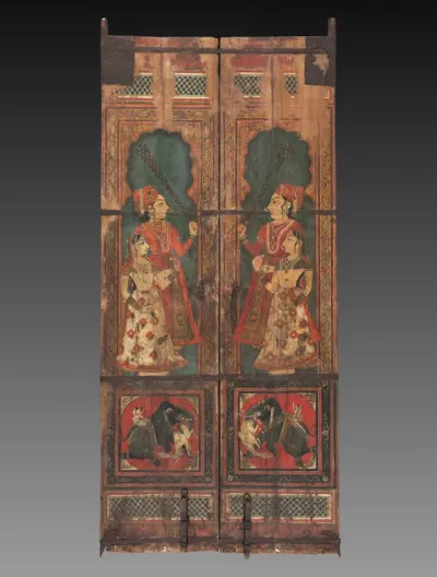 Pair of Painted Doors