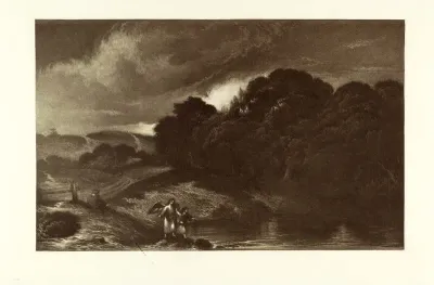 [Paisaje nocturno [Material gráfico]