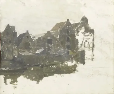 Pakhuizen aan de Teertuinen op het Prinseneiland te Amsterdam