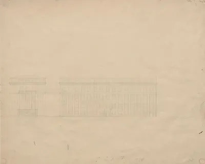 Palača burze, studija pročelja