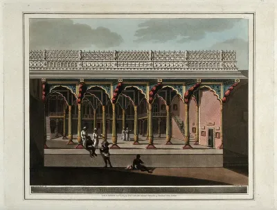 Palace of Tipu Sultan from the west, Bangalore, Karnataka