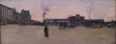 Palais des Tuileries after the fire of 1871, seen from the Jardin du Carrousel