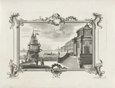 Paleis en trappen aan het water