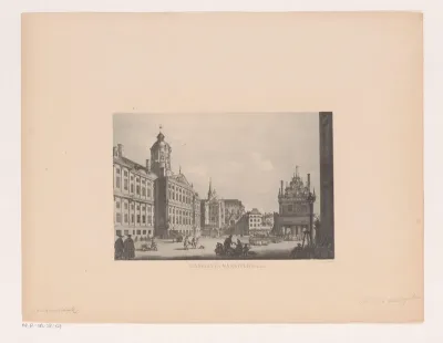 Paleis op de Dam in Amsterdam in de achttiende eeuw