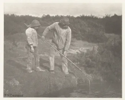 Palingvissers in Suffolk