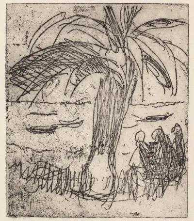 Palme ved havet