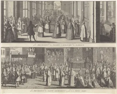 Palmprocessie op Palmzondag / Sacramentsprocessie op Sacramentsdag