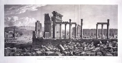 Palmyra, Syria: the temple of Bel (temple of the sun) viewed from one side