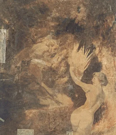 Pan chasing a Nymph (verso)