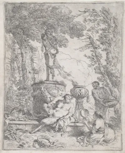 Pan Reclining before a Herm