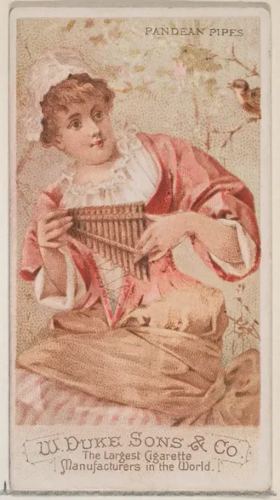 Pandean Pipes, from the Musical Instruments series (N82) for Duke brand cigarettes