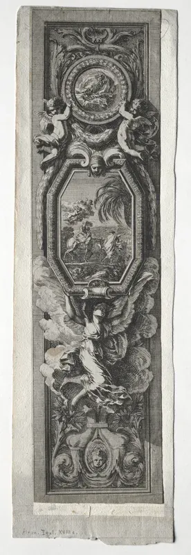 Panel with Vignette of Flight into Egypt