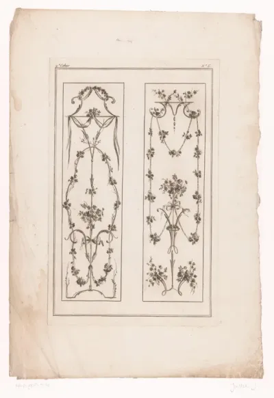Panelen met bloemen