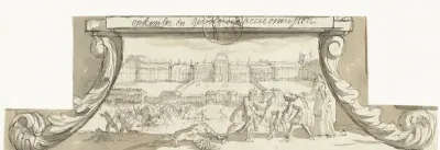 Paniek in de Parijse Tuilerieën, 1720