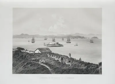 Panorama de Nictherohy et St. Domingue em face de Rio de Janeiro