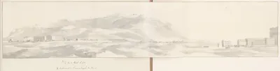 Panorama met berg Eryx en vlakte, locatie van de oude Venus tempel