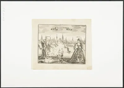 Panorama of Antwerp with Saturn and Cybele