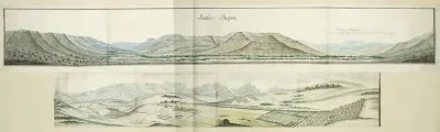 Panorama of the Bidouw- and Cuinjis Mountains