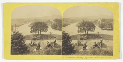 Panorama Prise de la Cascade, dans le Bois de Boulogne, A Paris