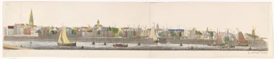 Panorama van Amsterdam (blad D)