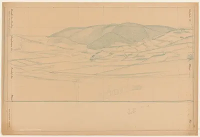 Panorama van een landschap in de Eifel