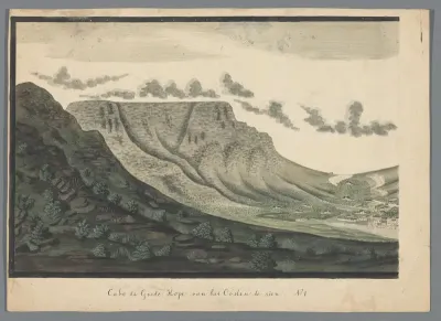 Panorama van Kaapstad (linkerblad)
