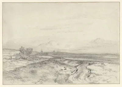 Panorama van licht glooiend landschap
