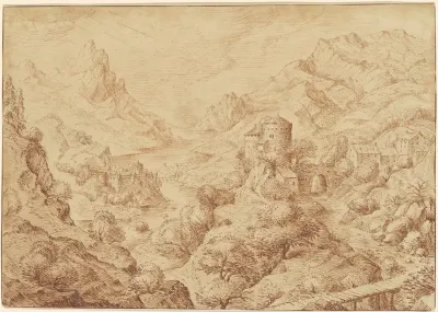 Panoramic River Landscape