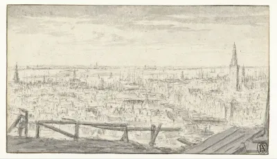 Panoramic View of Amsterdam, Looking towards the IJ
