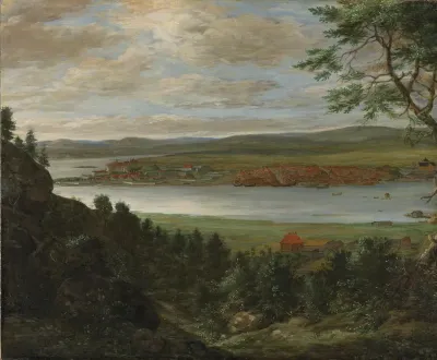 Panoramic view of Christiana (Oslo), seen from the east