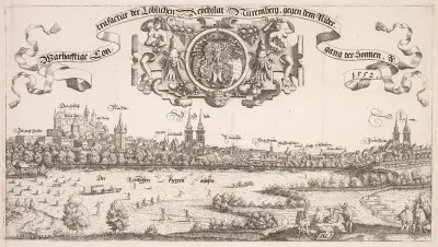 Panoramic View of Nuremberg:  Center Portion