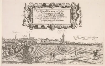 Panoramic View of Nuremberg:  Right Portion