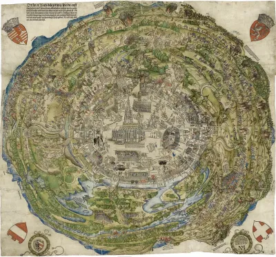 Panoramic view of Vienna during the first Turkish siege, 1529