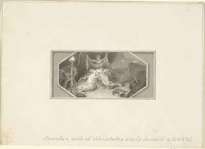 Panthea, Wife of Abradates, Stabs herself