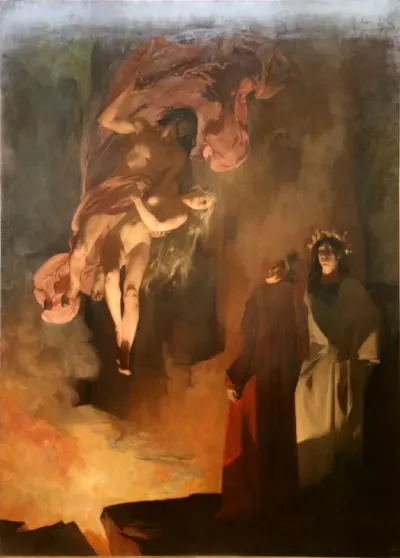 Paolo Malatesta et Francesca da Rimini aux Enfers