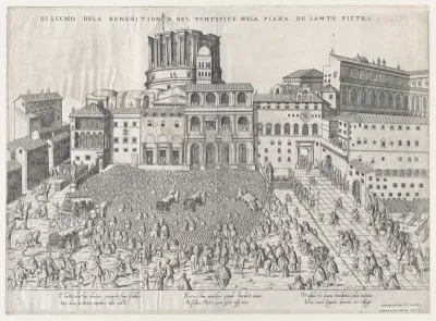 Papal Benediction, from "Speculum Romanae Magnificentiae"