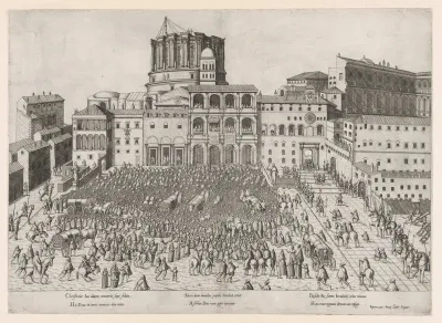 Papal Benediction, from "Speculum Romanae Magnificentiae"